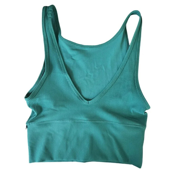 Lululemon Power Pivot Tank Top *Rib Maldives Green - Picture 7 of 9